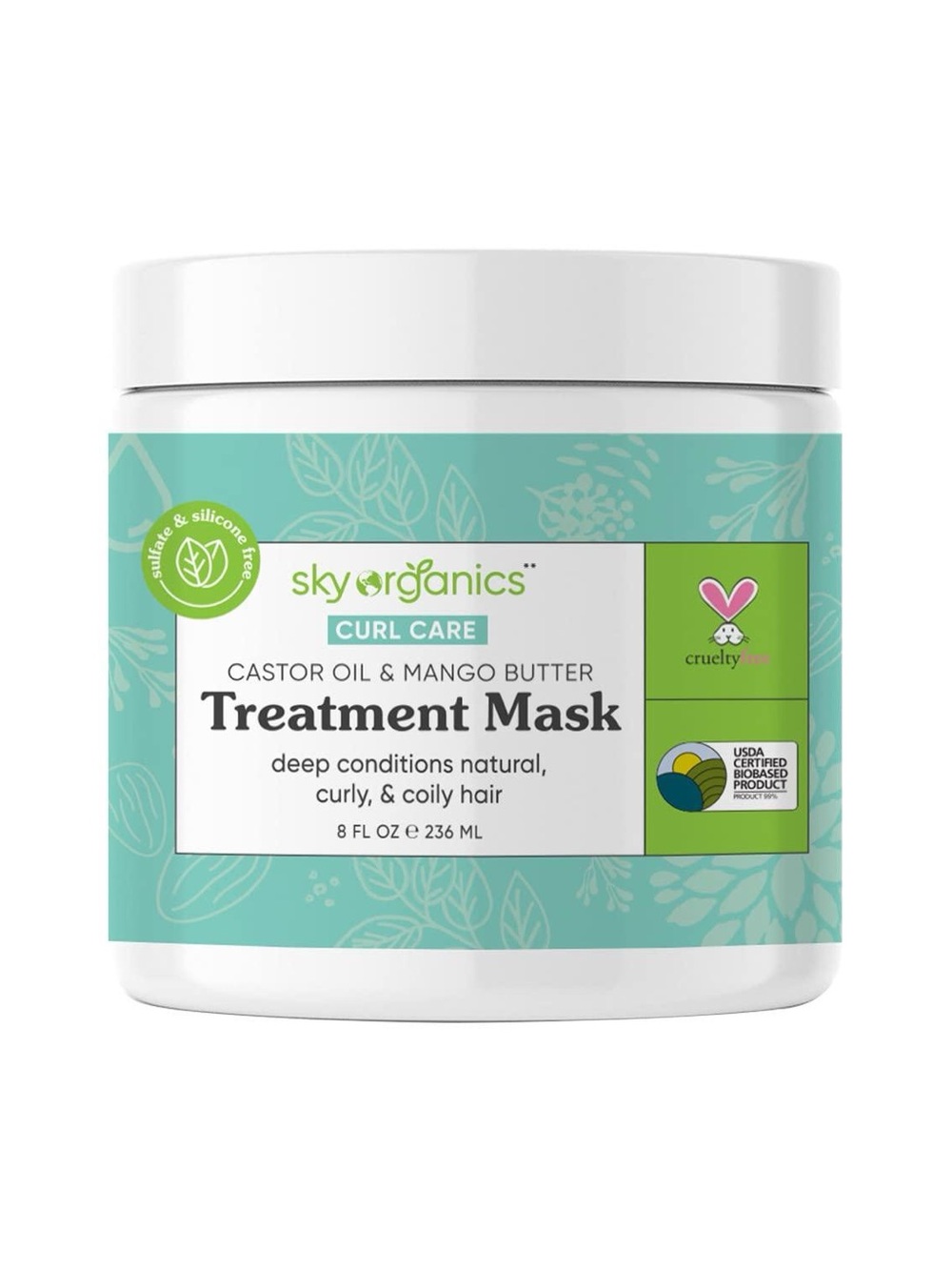 Sky Organics Curl Care Castor Oil & Mango Butter Treatment Mask